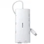D-Link DUP-A01 Hub USB-C 10 en 1 con 2xHDMI 4K, Carga 100W PD, Ethernet Gigabit, Lector SD y Blanco